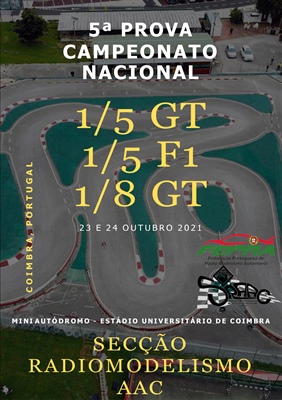 5ª Prova do Campeonato Nacional de 1/5 TC e F1 e Trofeu 1/8 GT